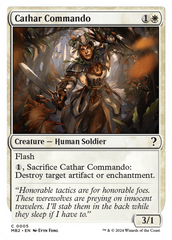 Cathar Commando (White Border) [Mystery Booster 2] | Exor Games Bridgewater