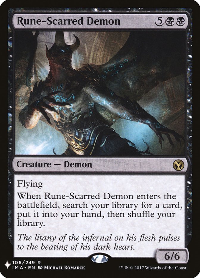 Rune-Scarred Demon [Mystery Booster] | Exor Games Bridgewater