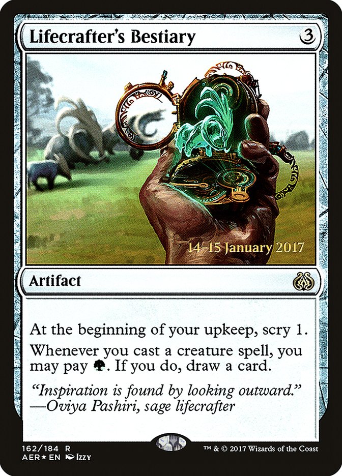 Lifecrafter's Bestiary [Aether Revolt Prerelease Promos] | Exor Games Bridgewater