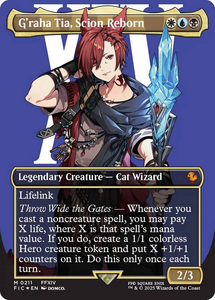 G'raha Tia, Scion Reborn (Borderless) (Surge Foil) [FINAL FANTASY Commander] | Exor Games Bridgewater