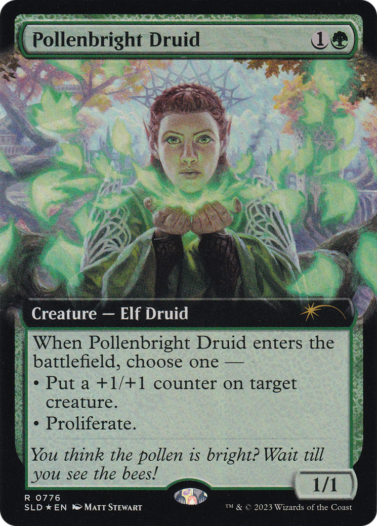 Pollenbright Druid (Extended Art) [Secret Lair Drop Series] | Exor Games Bridgewater