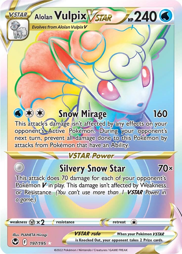 Alolan Vulpix VSTAR (197/195) [Sword & Shield: Silver Tempest] | Exor Games Bridgewater