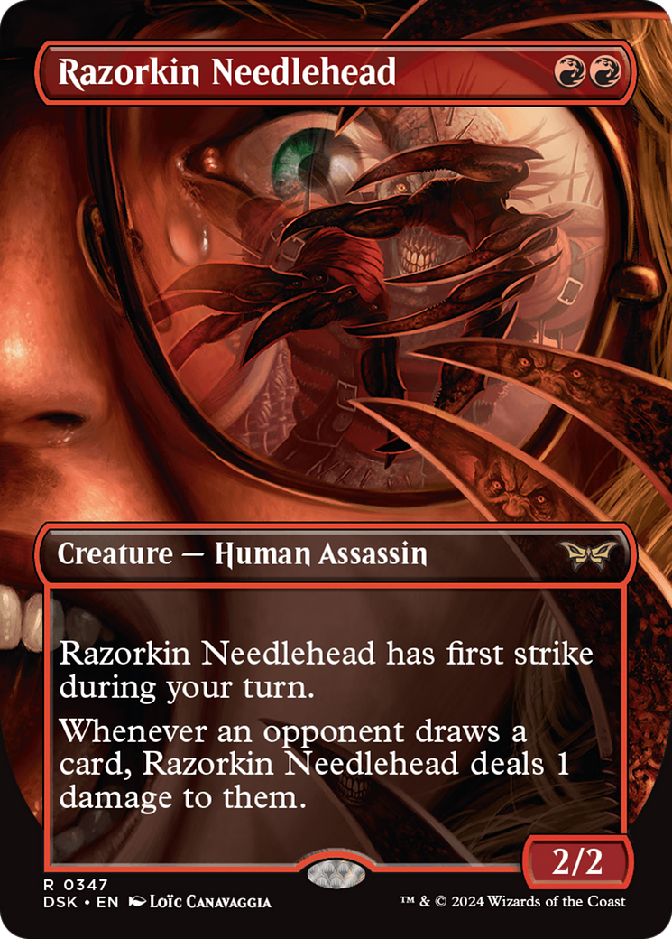 Razorkin Needlehead (Borderless) [Duskmourn: House of Horror] | Exor Games Bridgewater