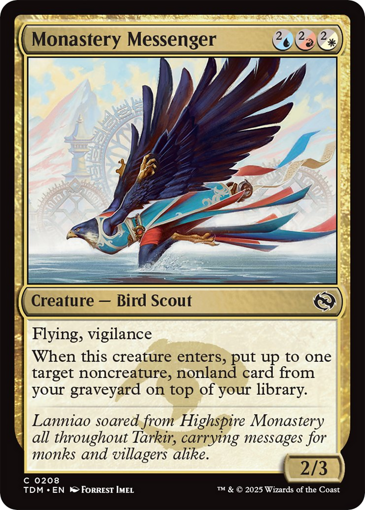 Monastery Messenger [Tarkir: Dragonstorm] | Exor Games Bridgewater