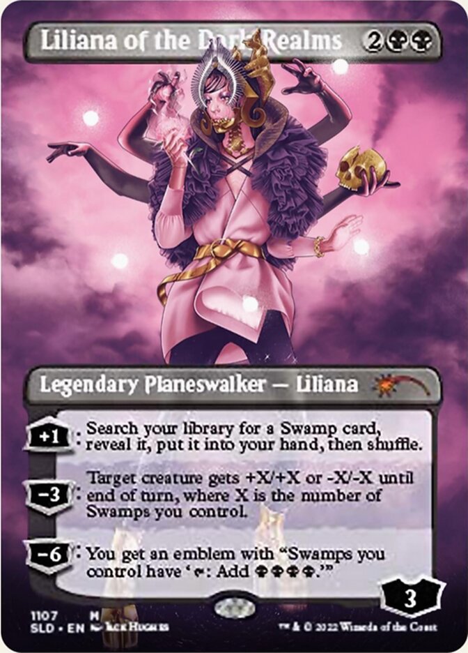 Liliana of the Dark Realms (Borderless) [Secret Lair Drop Series] | Exor Games Bridgewater