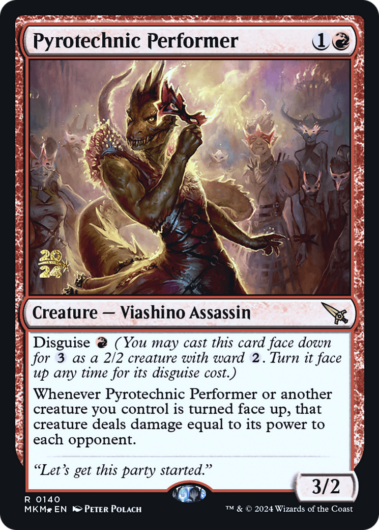 Pyrotechnic Performer [Murders at Karlov Manor Prerelease Promos] | Exor Games Bridgewater