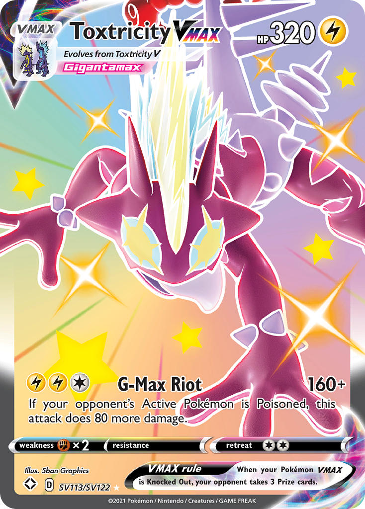 Toxtricity VMAX (SV113/SV122) [Sword & Shield: Shining Fates] | Exor Games Bridgewater