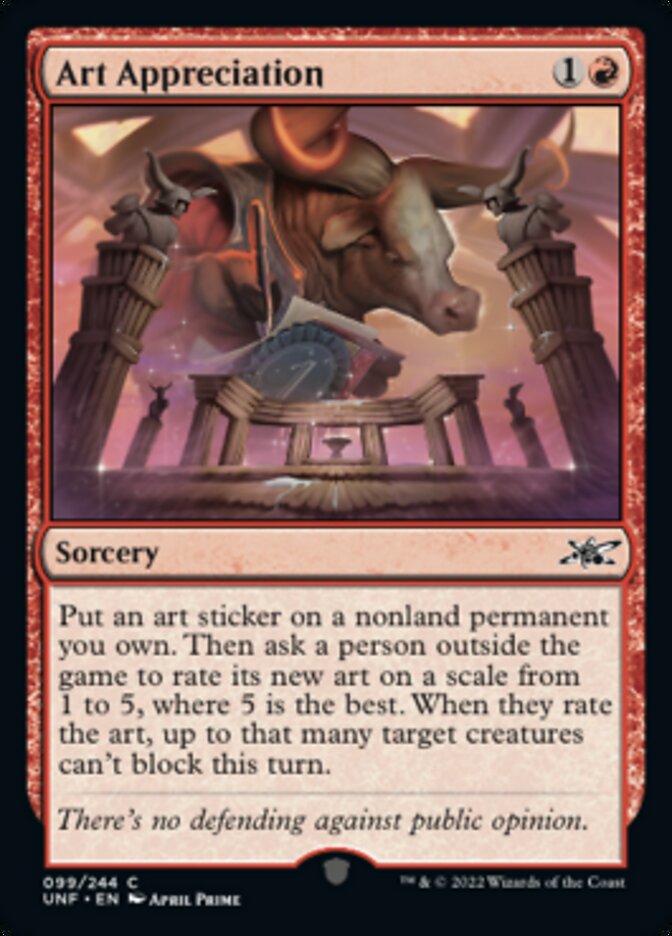 Art Appreciation [Unfinity] | Exor Games Bridgewater