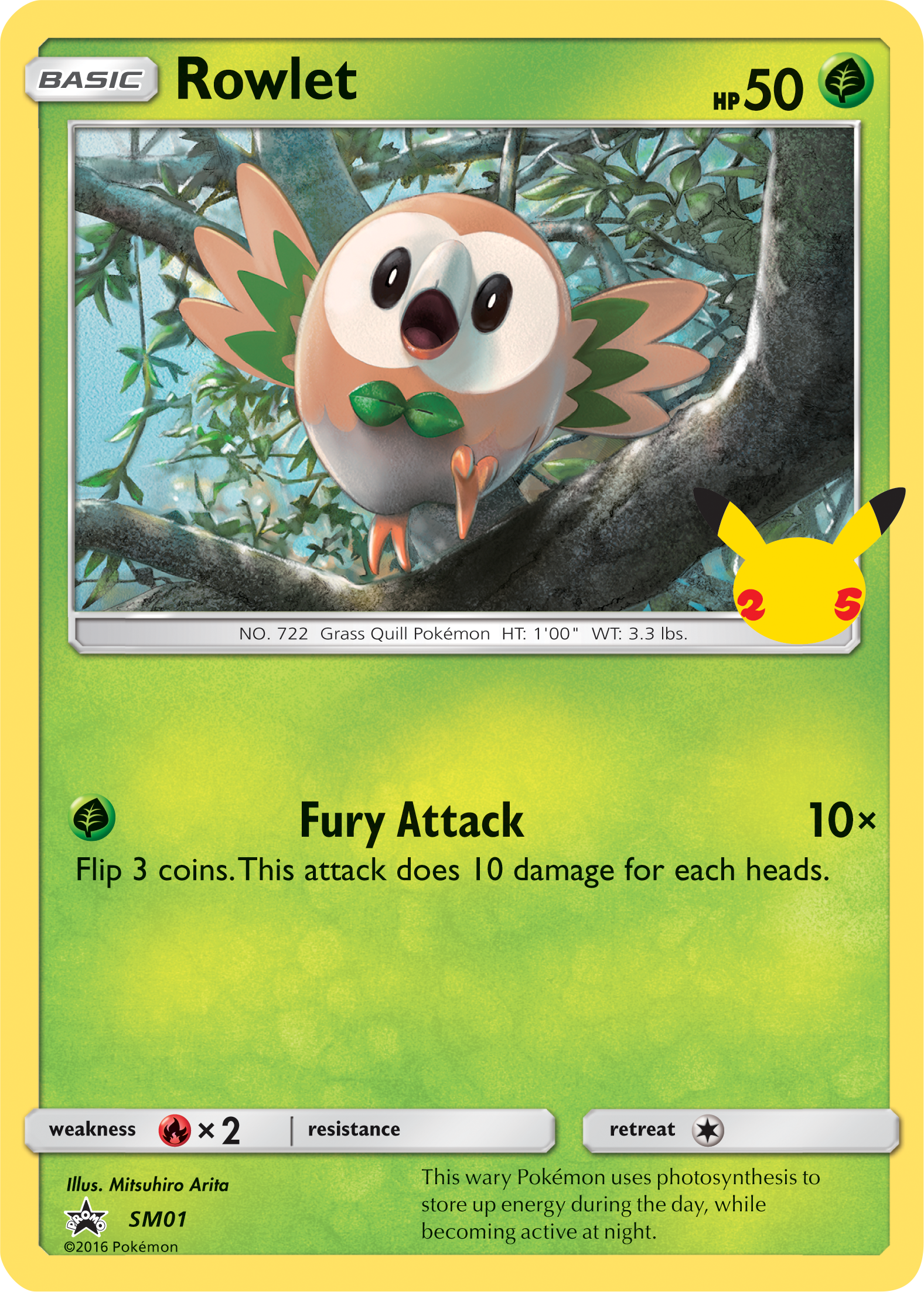 Rowlet (SM01) (Jumbo Card) [First Partner Pack] | Exor Games Bridgewater