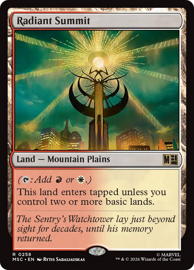 Radiant Summit [Marvel Super Heroes Commander] | Exor Games Bridgewater