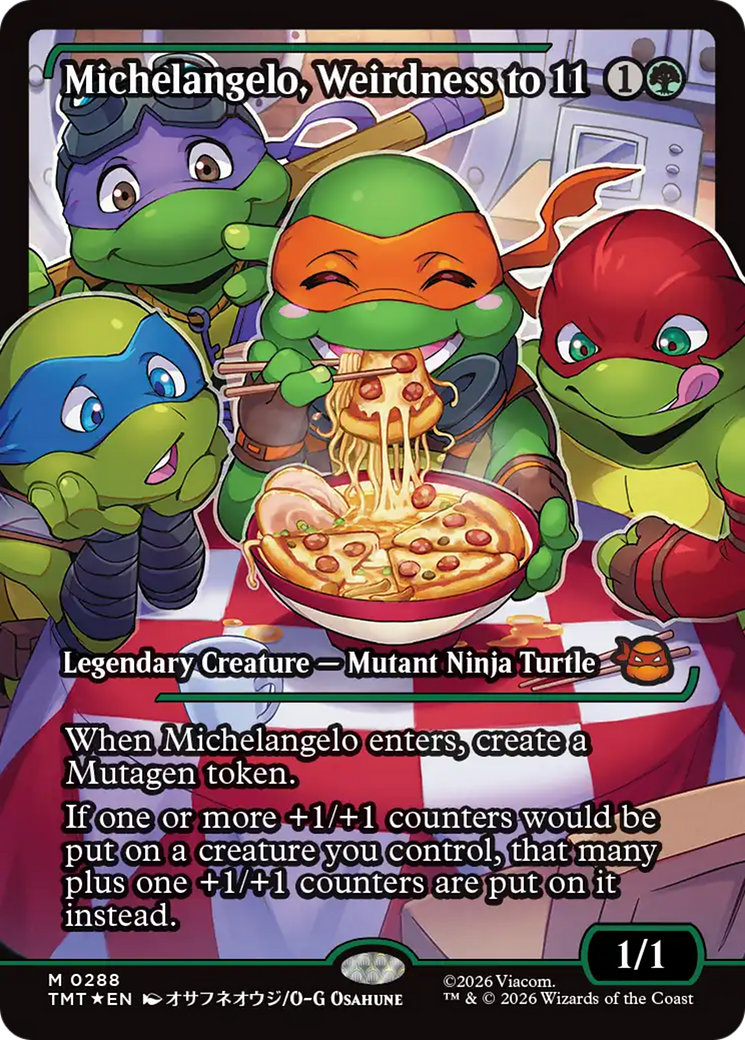 Michelangelo, Weirdness to 11 (Showcase) [Teenage Mutant Ninja Turtles] | Exor Games Bridgewater
