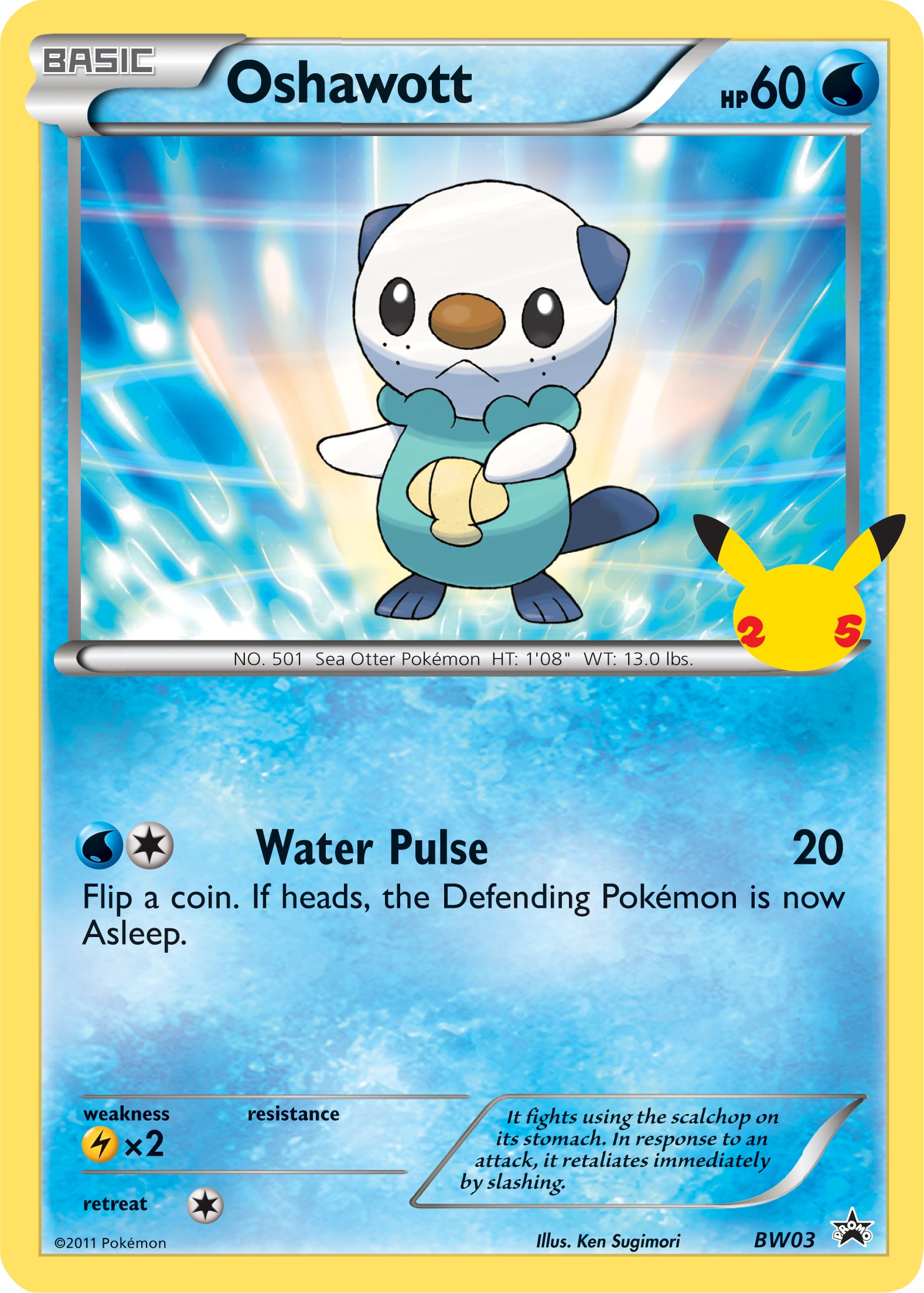 Oshawott (BW03) (Jumbo Card) [First Partner Pack] | Exor Games Bridgewater