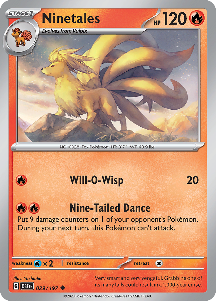 Ninetales (029/197) [Scarlet & Violet: Obsidian Flames] | Exor Games Bridgewater