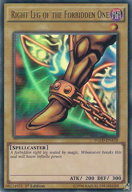 Right Leg of the Forbidden One [YGLD-ENA18] Ultra Rare | Exor Games Bridgewater