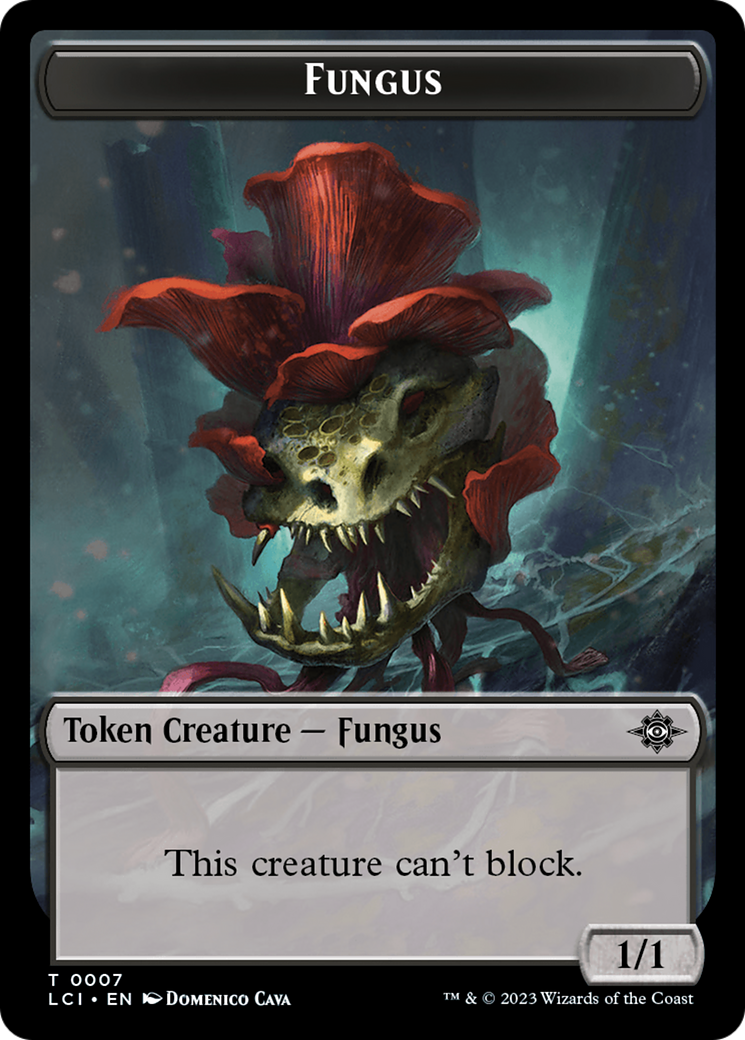 Gnome // Fungus Double-Sided Token [The Lost Caverns of Ixalan Tokens] | Exor Games Bridgewater