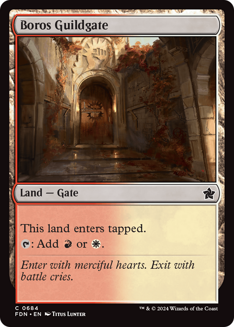 Boros Guildgate [Foundations] | Exor Games Bridgewater