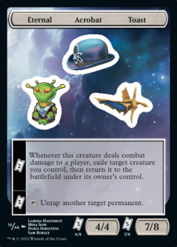 Eternal Acrobat Toast [Unfinity Stickers] | Exor Games Bridgewater