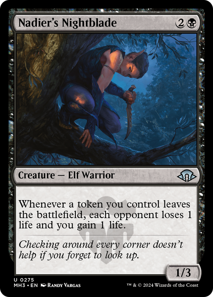 Nadier's Nightblade [Modern Horizons 3] | Exor Games Bridgewater