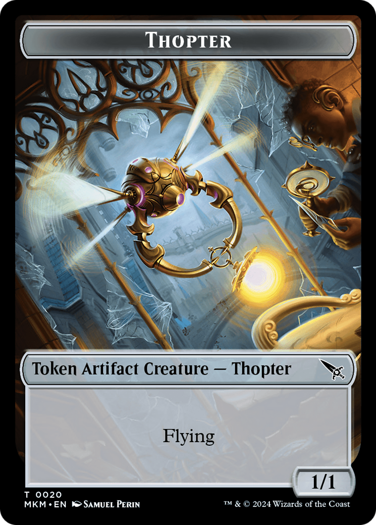 Thopter (0020) // Plant Double-Sided Token [Murders at Karlov Manor Tokens] | Exor Games Bridgewater