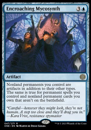 Encroaching Mycosynth (Promo Pack) [Phyrexia: All Will Be One Promos] | Exor Games Bridgewater
