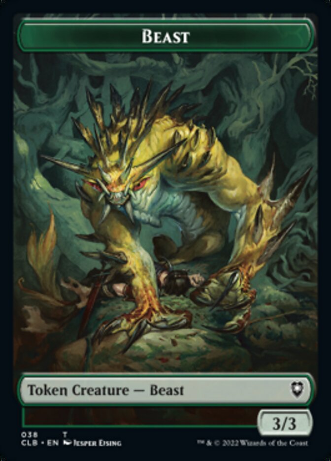 Satyr // Beast Double-Sided Token [Commander Legends: Battle for Baldur's Gate Tokens] | Exor Games Bridgewater