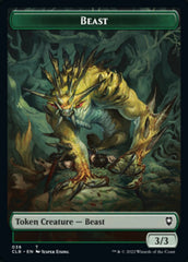 Satyr // Beast Double-Sided Token [Commander Legends: Battle for Baldur's Gate Tokens] | Exor Games Bridgewater