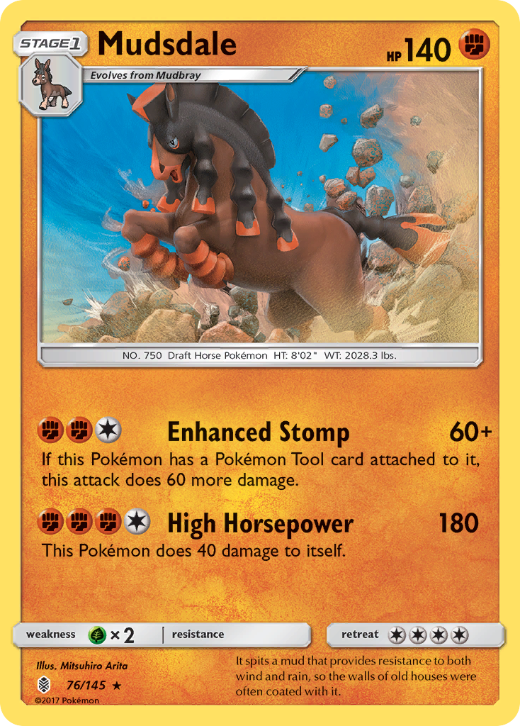Mudsdale (76/145) [Sun & Moon: Guardians Rising] | Exor Games Bridgewater