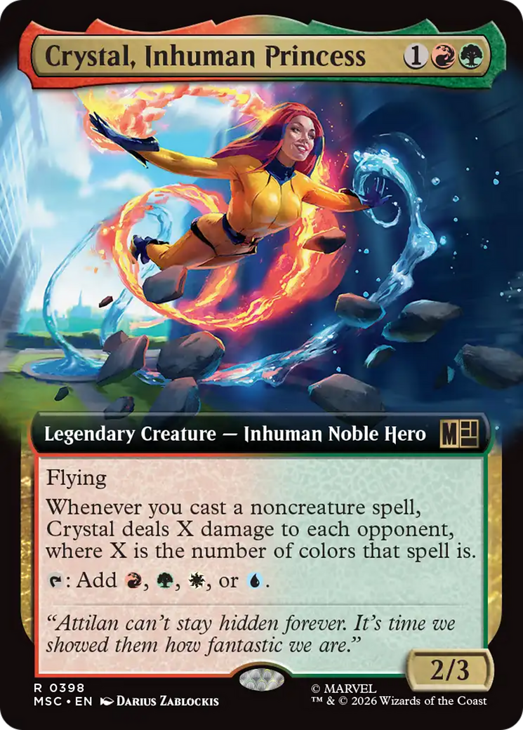 Crystal, Inhuman Princess (Extended Art) [Marvel Super Heroes Commander] | Exor Games Bridgewater