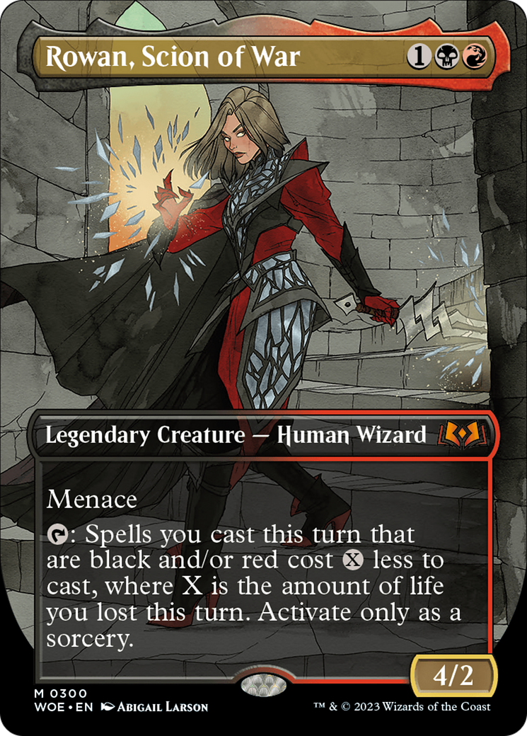 Rowan, Scion of War (Borderless Alternate Art) [Wilds of Eldraine] | Exor Games Bridgewater