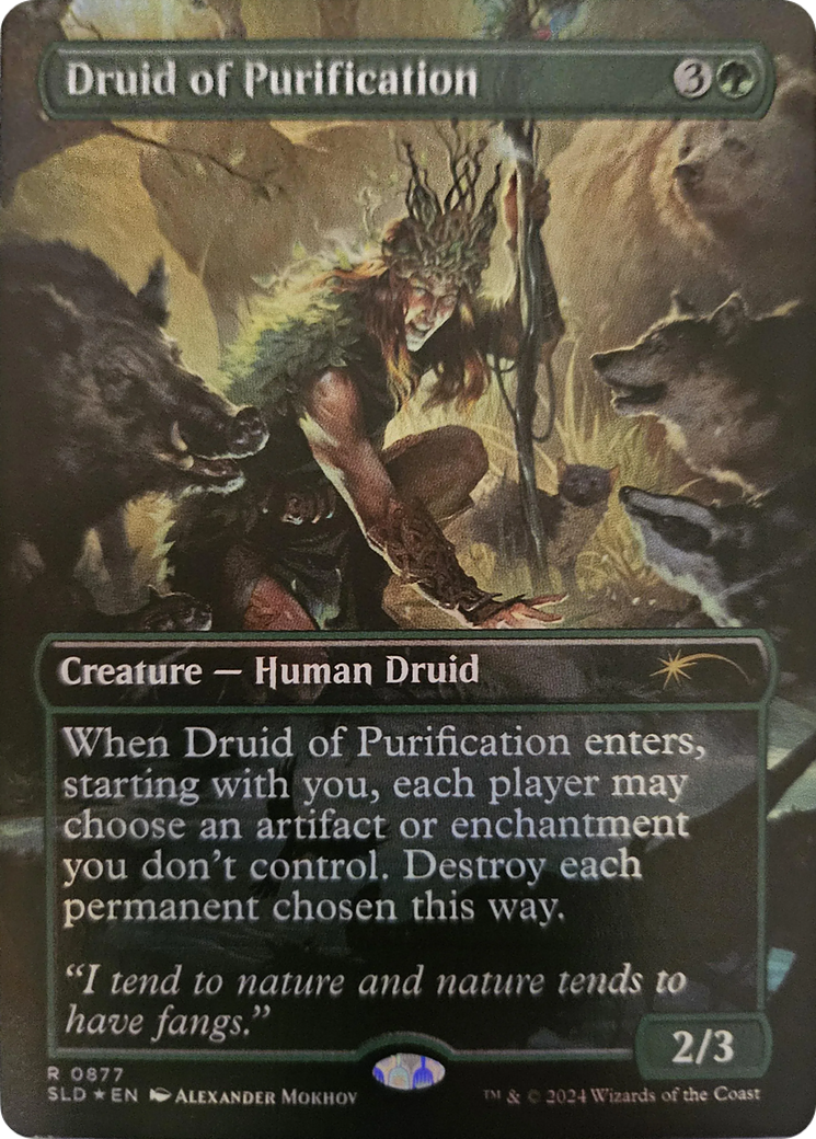 Druid of Purification (Rainbow Foil) [Secret Lair Drop Series] | Exor Games Bridgewater