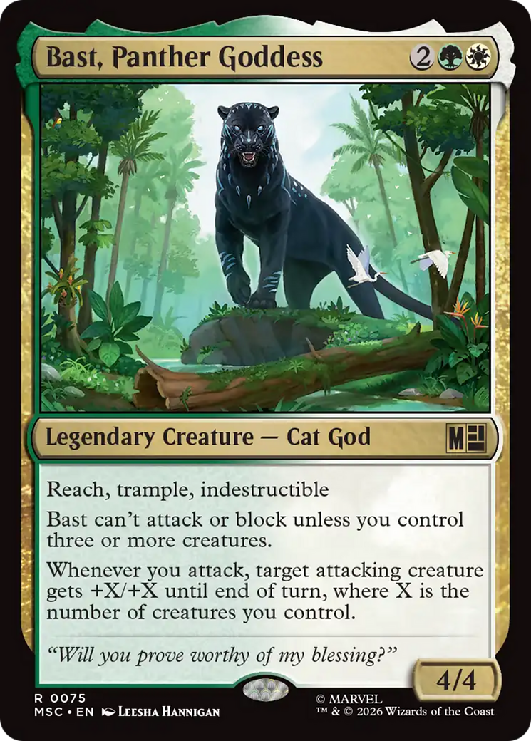 Bast, Panther Goddess (Surge Foil) [Marvel Super Heroes Commander] | Exor Games Bridgewater