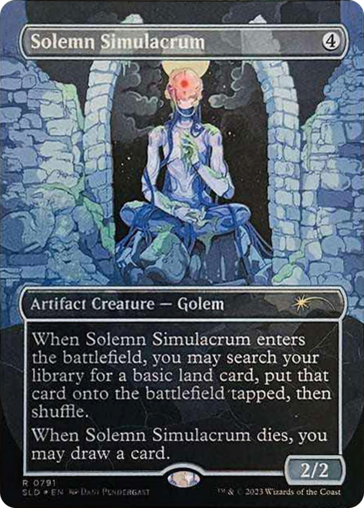 Solemn Simulacrum (0791) (Borderless) [Secret Lair Drop Series] | Exor Games Bridgewater