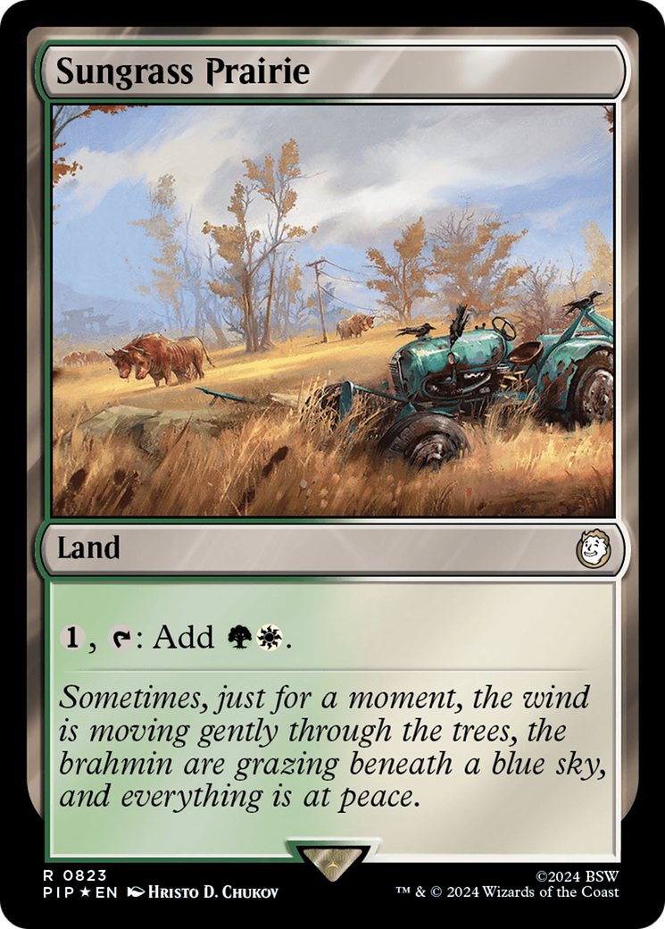 Sungrass Prairie (Surge Foil) [Fallout] | Exor Games Bridgewater