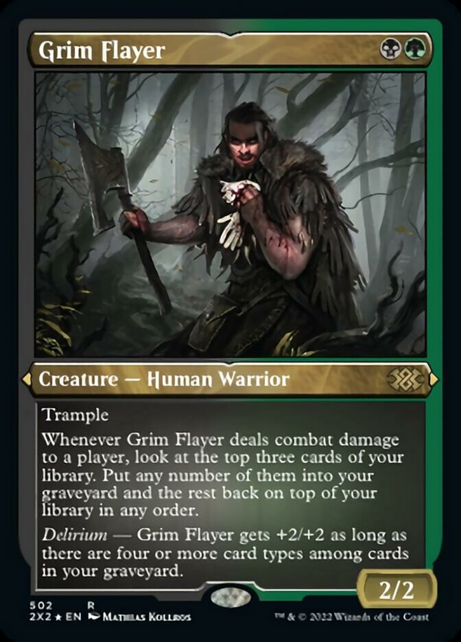 Grim Flayer (Foil Etched) [Double Masters 2022] | Exor Games Bridgewater