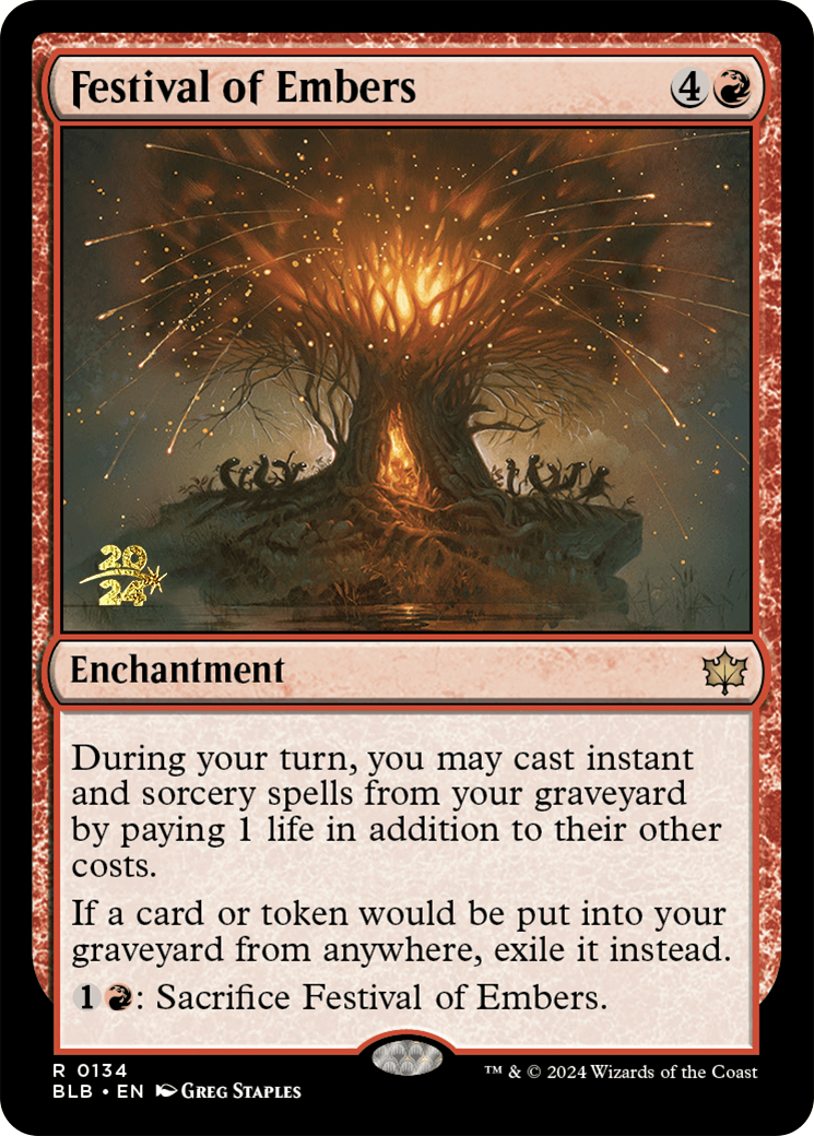 Festival of Embers [Bloomburrow Prerelease Promos] | Exor Games Bridgewater