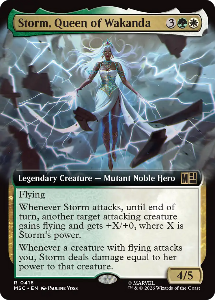 Storm, Queen of Wakanda (Extended Art) [Marvel Super Heroes Commander] | Exor Games Bridgewater