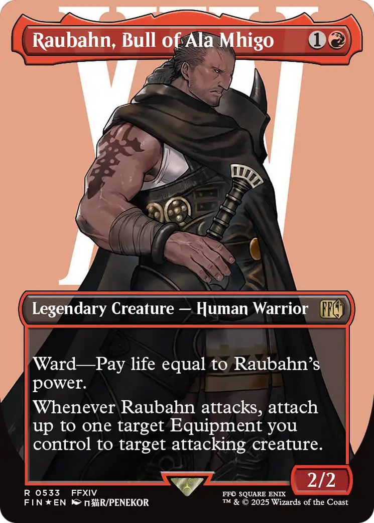 Raubahn, Bull of Ala Mhigo (Borderless) (Surge Foil) [FINAL FANTASY] | Exor Games Bridgewater