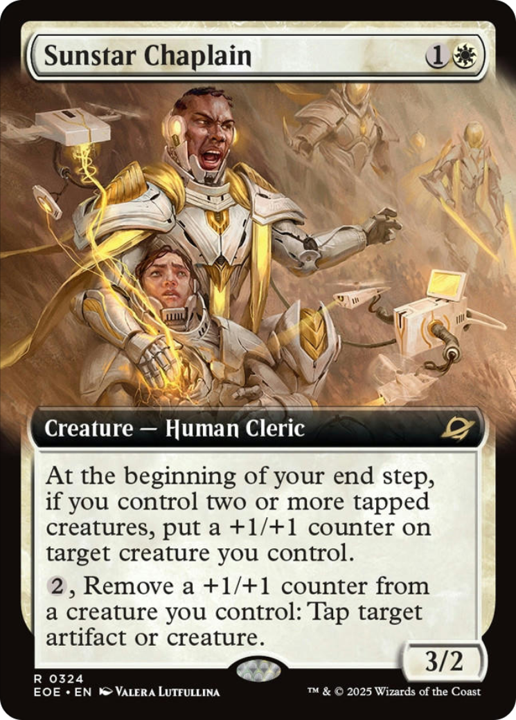 Sunstar Chaplain (Extended Art) [Edge of Eternities] | Exor Games Bridgewater