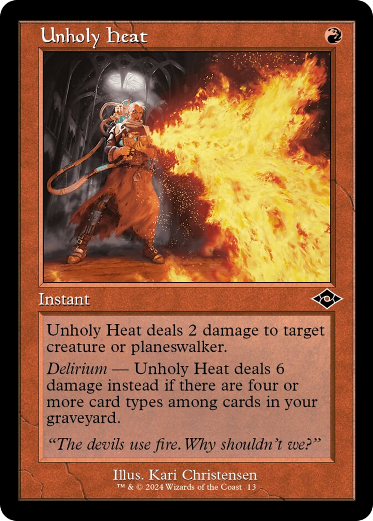 Unholy Heat (Retro) [Modern Horizons 2] | Exor Games Bridgewater