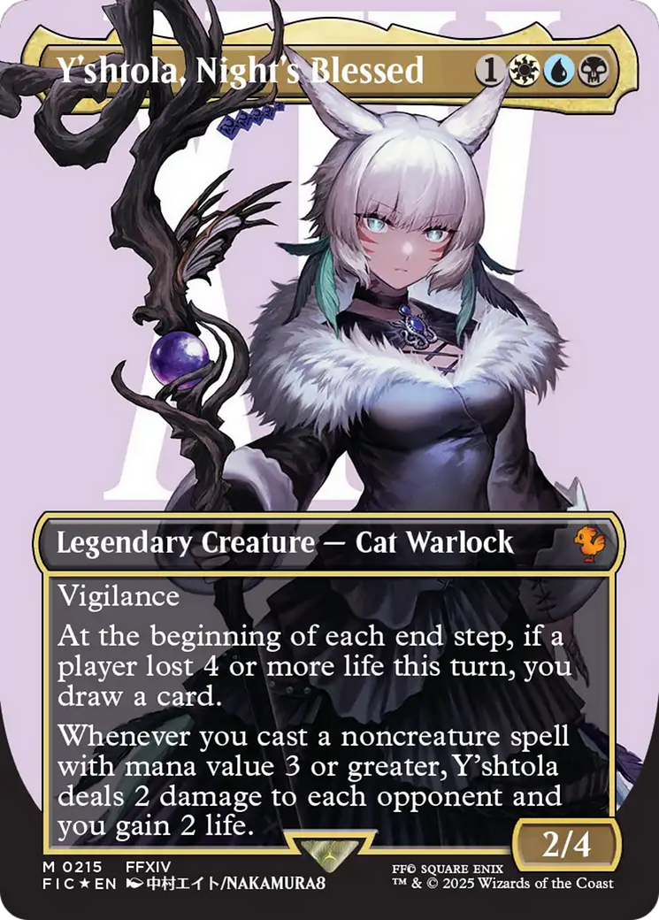 Y'shtola, Night's Blessed (Borderless) (Surge Foil) [FINAL FANTASY Commander] | Exor Games Bridgewater