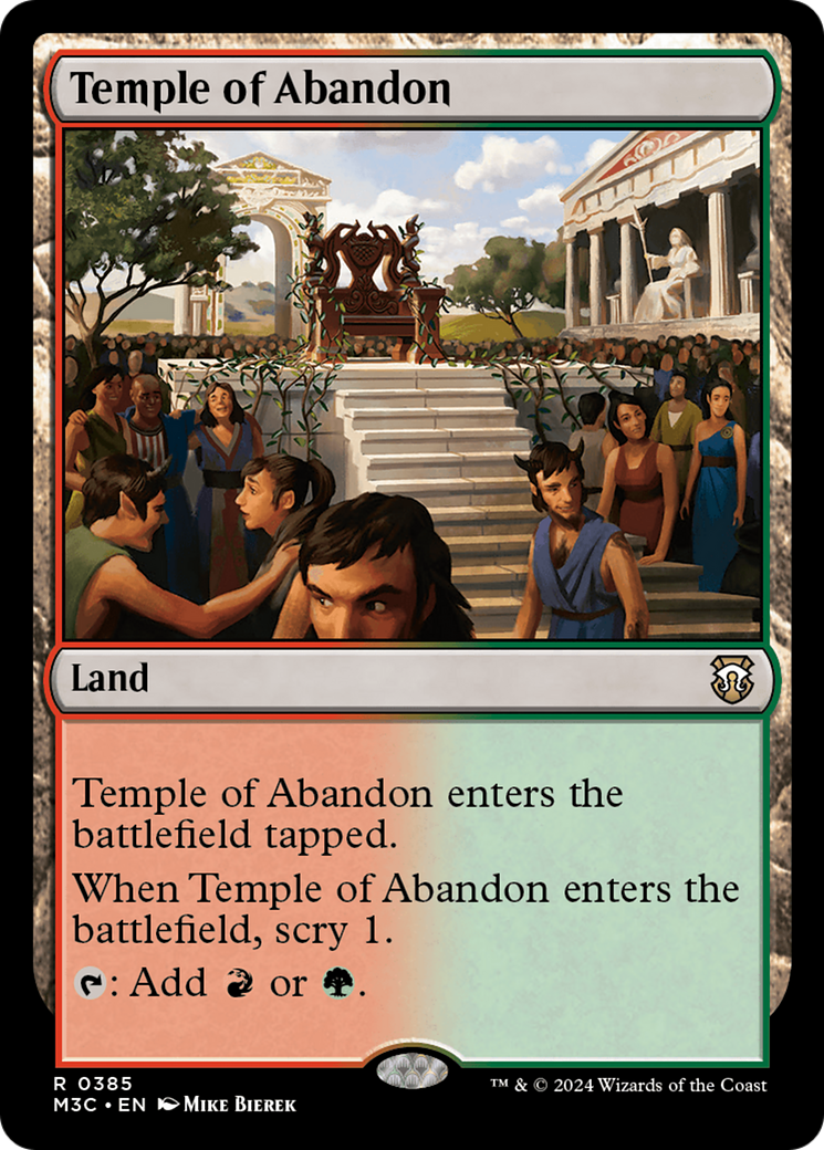 Temple of Abandon [Modern Horizons 3 Commander] | Exor Games Bridgewater