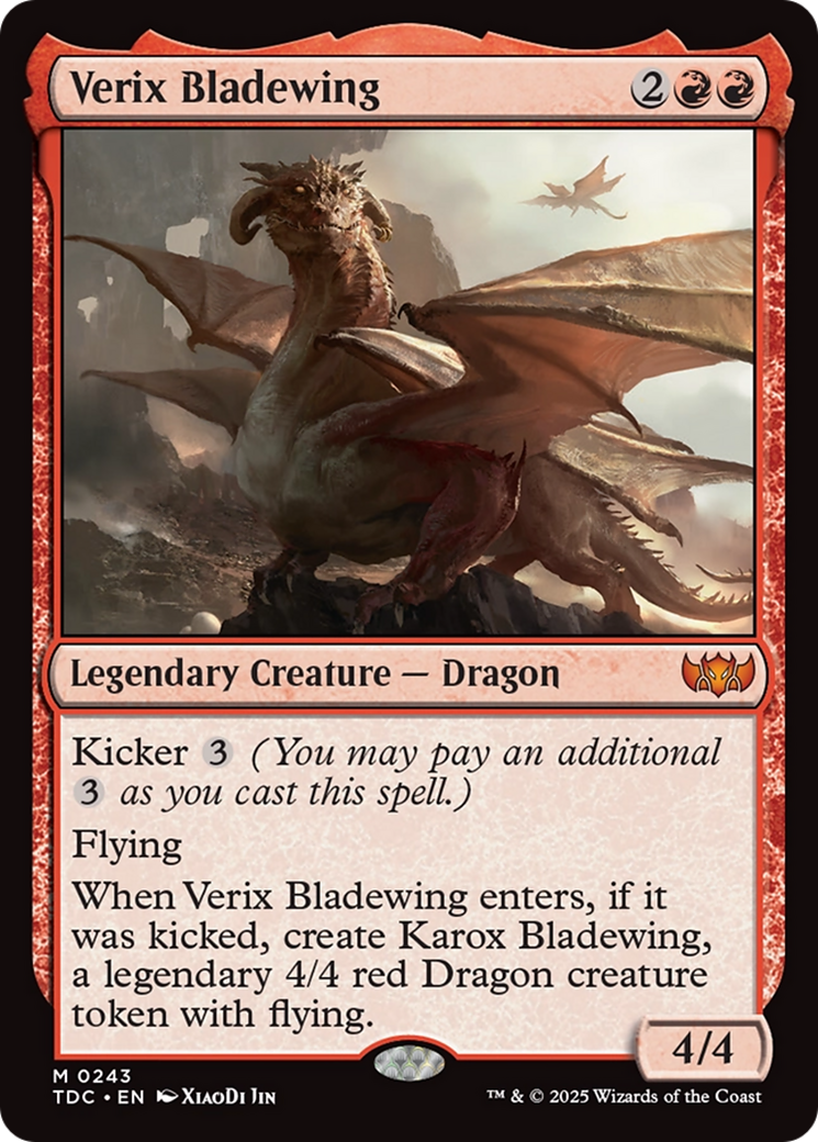 Verix Bladewing [Tarkir: Dragonstorm Commander] | Exor Games Bridgewater