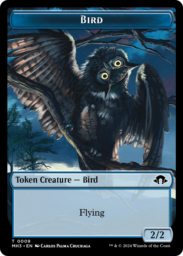 Eldrazi Spawn // Bird Double-Sided Token [Modern Horizons 3 Tokens] | Exor Games Bridgewater