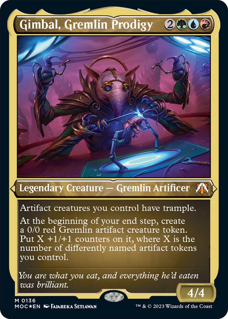 Gimbal, Gremlin Prodigy (Display Commander) [March of the Machine Commander] | Exor Games Bridgewater