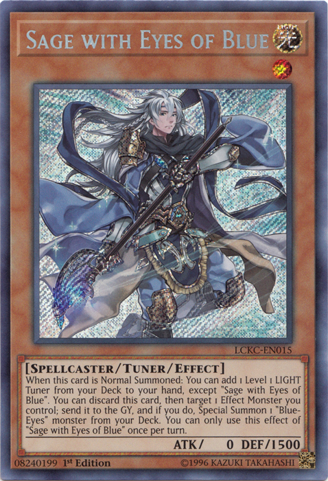 Sage with Eyes of Blue [LCKC-EN015] Secret Rare | Exor Games Bridgewater