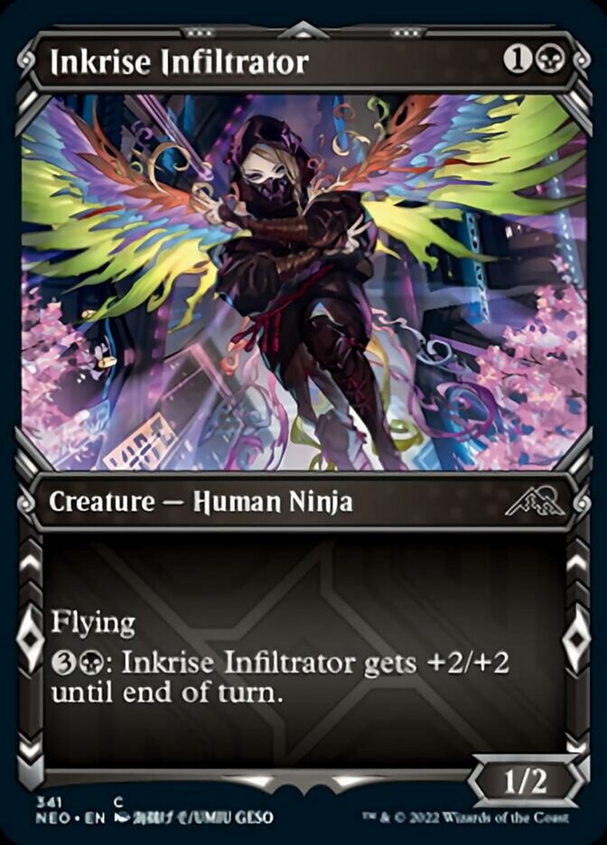 Inkrise Infiltrator (Showcase Ninja) [Kamigawa: Neon Dynasty] | Exor Games Bridgewater