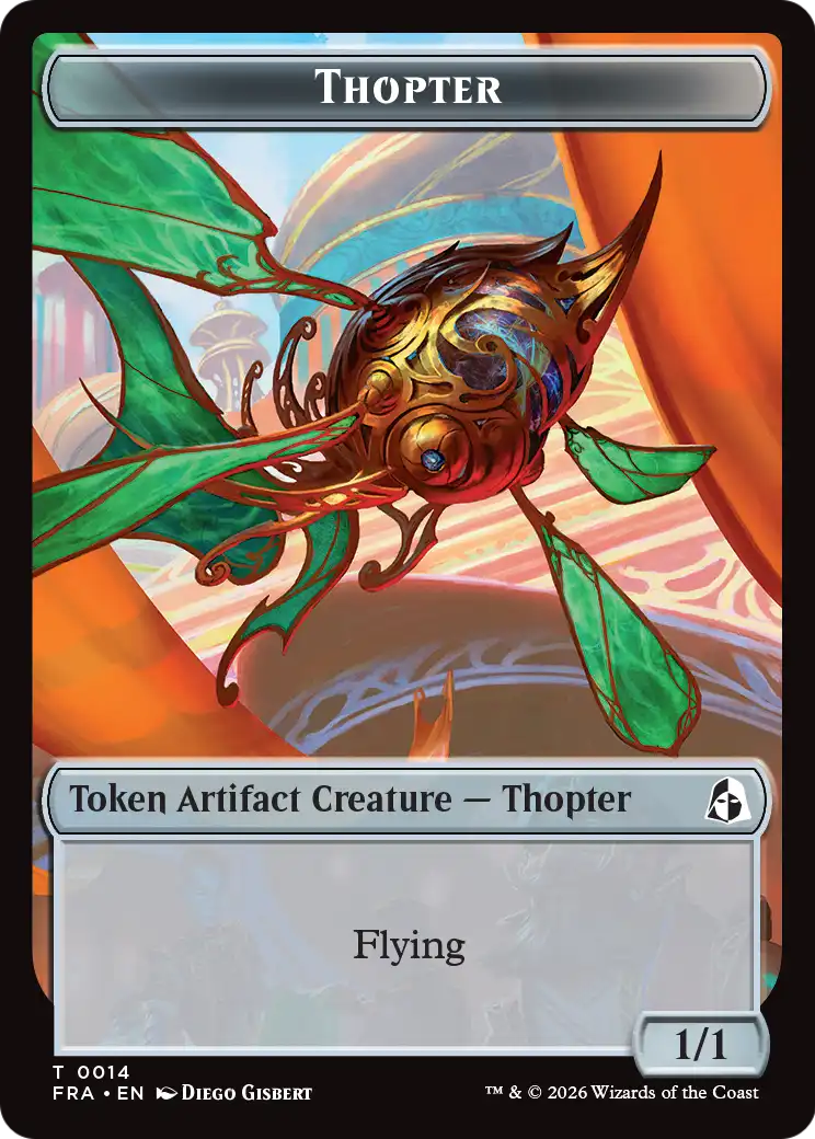 Heartwood // Thopter Double-Sided Token [Reality Fracture Tokens] | Exor Games Bridgewater