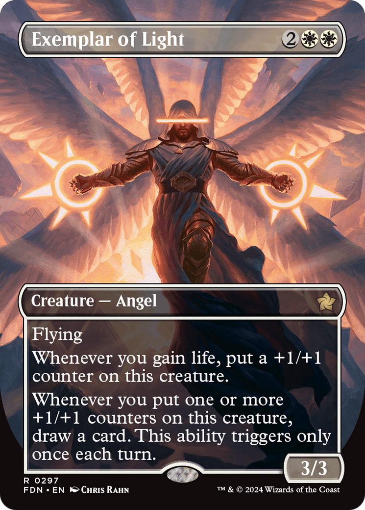 Exemplar of Light (Borderless) [Foundations] | Exor Games Bridgewater