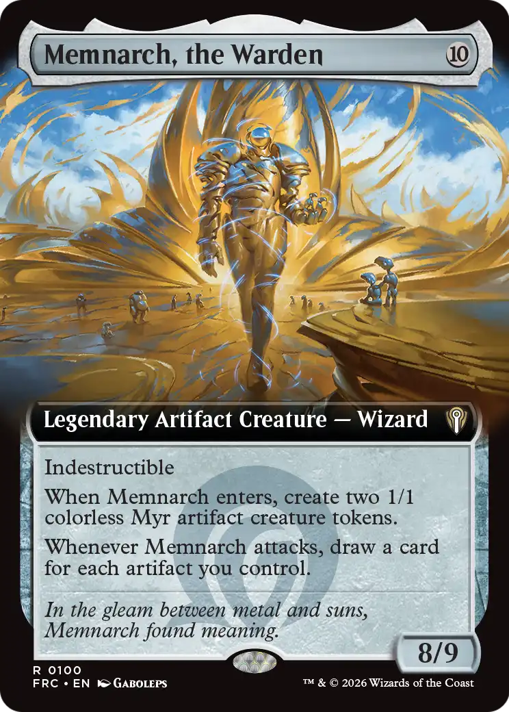 Memnarch, the Warden (Extended Art) [Reality Fracture Commander] | Exor Games Bridgewater