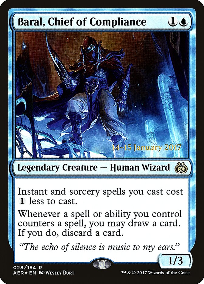 Baral, Chief of Compliance [Aether Revolt Prerelease Promos] | Exor Games Bridgewater